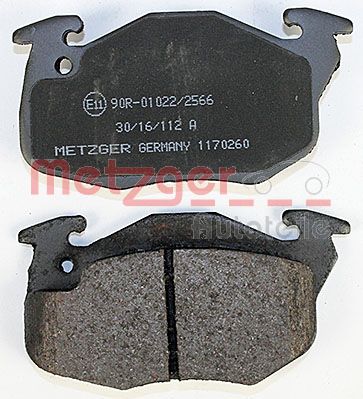 METZGER 1170260 Bremsbelagsatz, Scheibenbremse